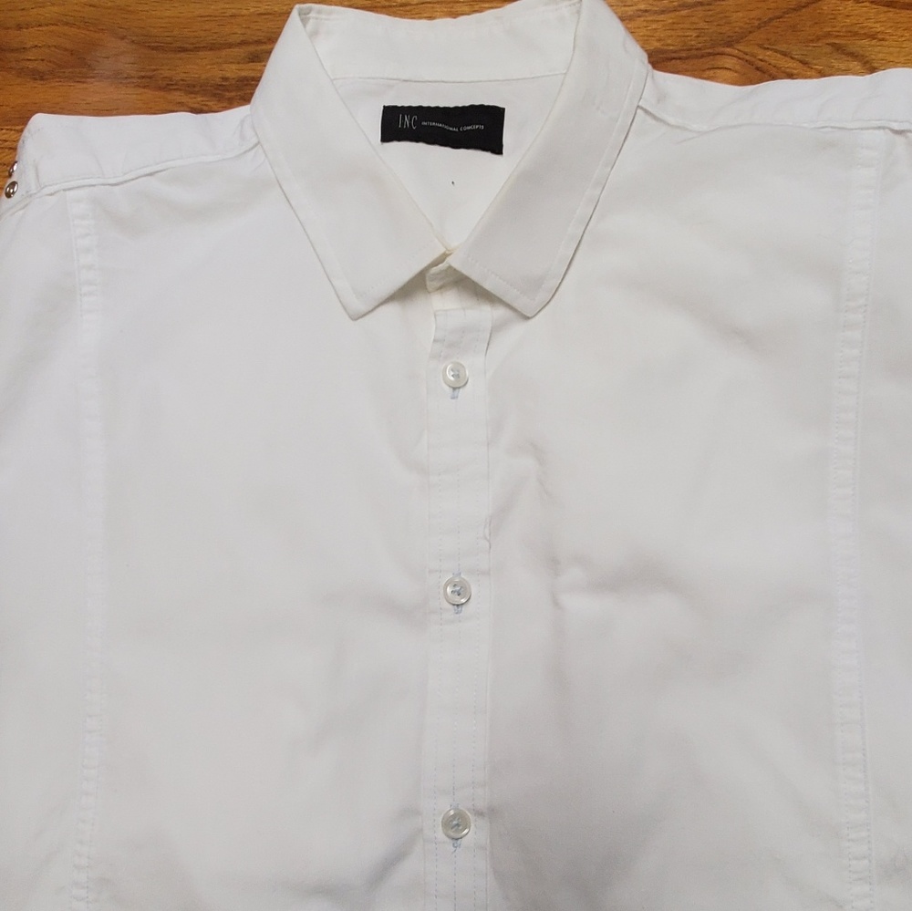 INC Detail Shirt with Adjustable Sleeves